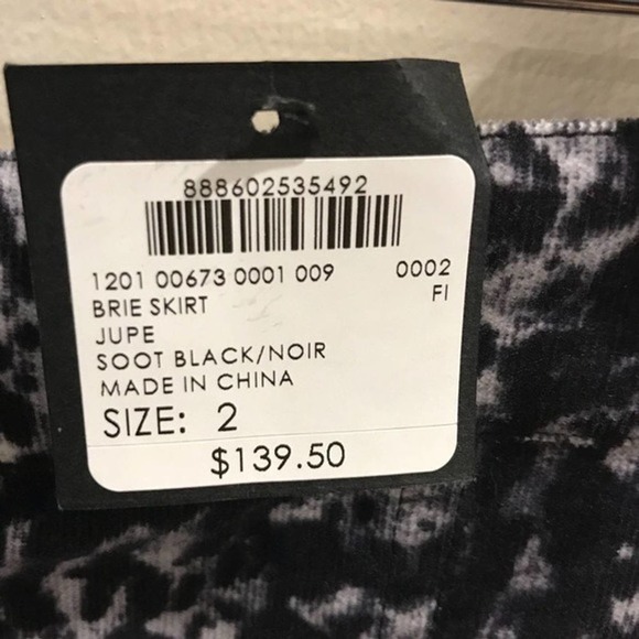 Club Monaco Brie Mini Skirt Black NWT Size 2 - Picture 4 of 7